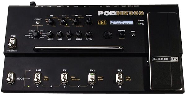 open zoom image for Line 6 POD HD300 Amp Modeling Multi-Effects Pedalboard, Main