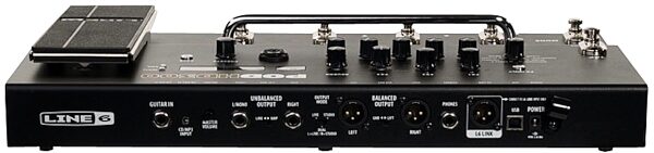 open zoom image for Line 6 POD HD300 Amp Modeling Multi-Effects Pedalboard, Rear - Top