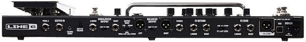 open zoom image for Line 6 POD HD400 Amp Modeling Multi-Effects Pedalboard, Rear