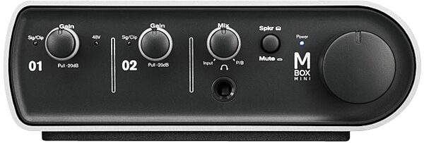 open zoom image for Avid Mbox Mini USB Audio Interface (with Pro Tools), Front