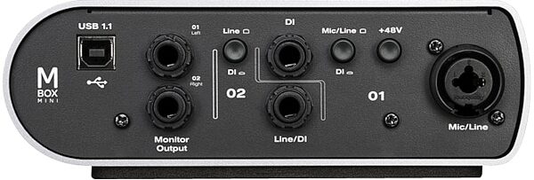 open zoom image for Avid Mbox Mini USB Audio Interface (with Pro Tools), Rear