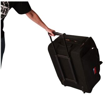 open zoom image for Gator GPA700A Rolling Speaker Bag, Transported