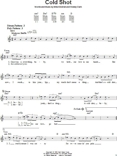 open zoom image for Cold Shot - Easy Guitar, New, Main