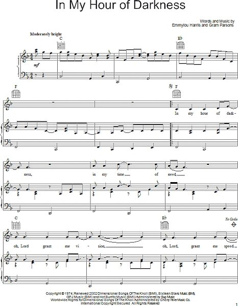 open zoom image for In My Hour Of Darkness - Piano/Vocal/Guitar, New, Main