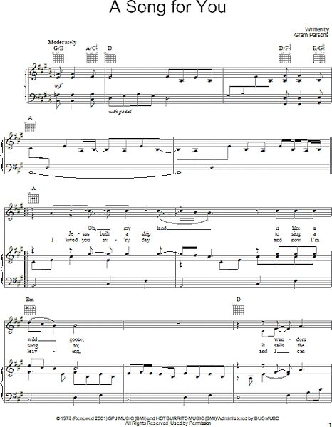 open zoom image for A Song For You - Piano/Vocal/Guitar, New, Main