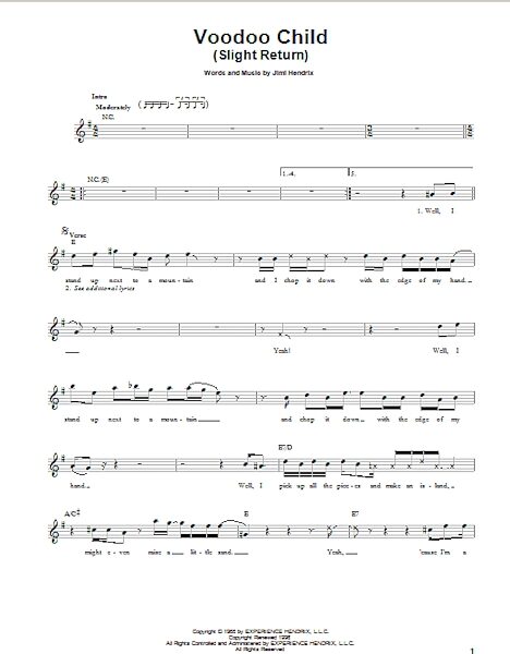 open zoom image for Voodoo Child (Slight Return) - Easy Guitar, New, Main