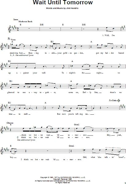 open zoom image for Wait Until Tomorrow - Easy Guitar, New, Main