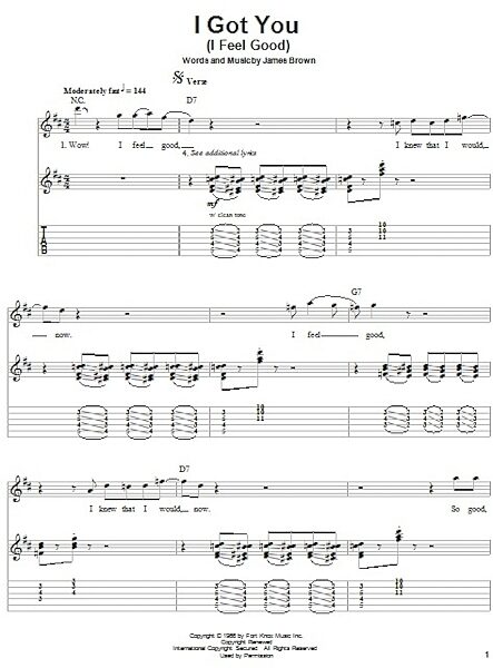 open zoom image for I Got You (I Feel Good) - Guitar Tab Play-Along, New, Main
