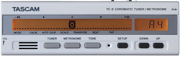open zoom image for TASCAM TC8 Chromatic Tuner and Metronome, Main