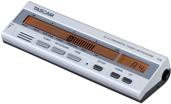 open zoom image for TASCAM TC8 Chromatic Tuner and Metronome, Angle