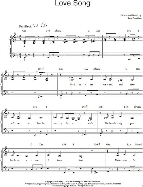 open zoom image for Love Song - Easy Piano, New, Main