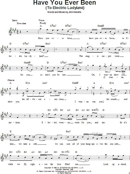 open zoom image for Have You Ever Been (To Electric Ladyland) - Easy Guitar, New, Main