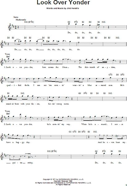 open zoom image for Look Over Yonder - Easy Guitar, New, Main