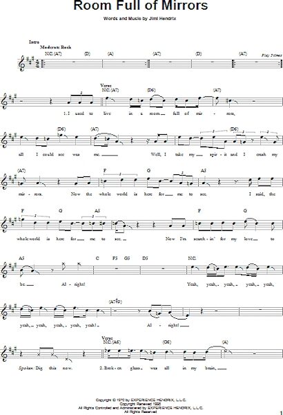 open zoom image for Room Full Of Mirrors - Easy Guitar, New, Main