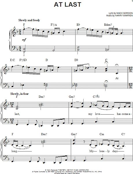 open zoom image for At Last - Easy Piano, New, Main