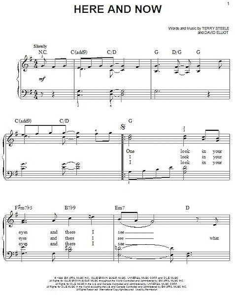 open zoom image for Here And Now - Easy Piano, New, Main