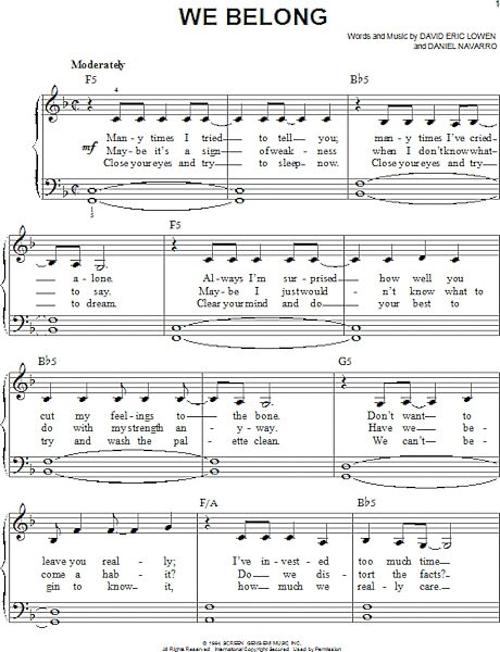 open zoom image for We Belong - Easy Piano, New, Main