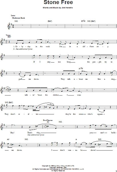 open zoom image for Stone Free - Easy Guitar, New, Main