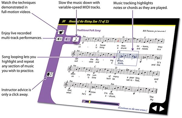 open zoom image for eMedia Guitar for Dummies Level 2, Screenshot