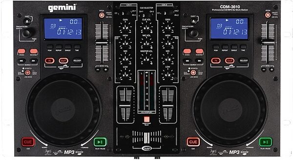 open zoom image for Gemini CDM3610 Dual MP3/CD Player and Mixer, Top