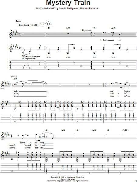 open zoom image for Mystery Train - Guitar Tab Play-Along, New, Main