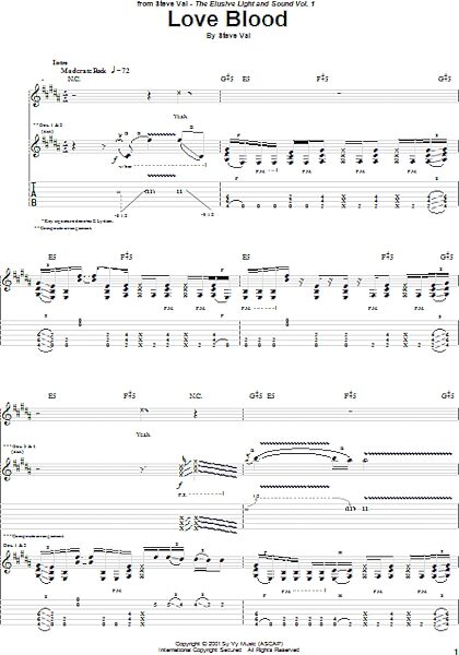 open zoom image for Love Blood - Guitar TAB, New, Main