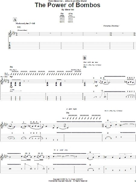 open zoom image for The Power Of Bombos - Guitar TAB, New, Main
