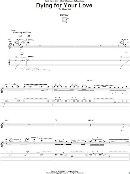 open zoom image for Dying For Your Love - Guitar TAB, New, Main
