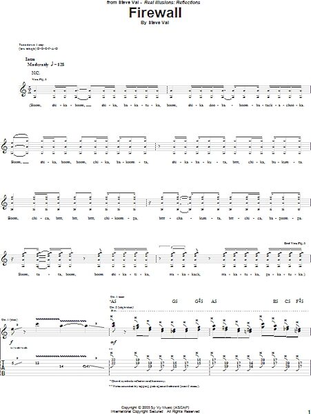 open zoom image for Firewall - Guitar TAB, New, Main