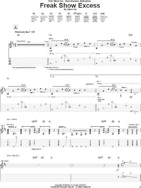 open zoom image for Freak Show Excess - Guitar TAB, New, Main