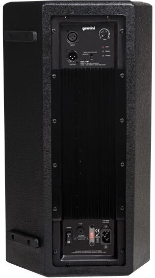 open zoom image for Gemini GVX10P 2-Way Powered Speaker (400 Watts, 1x10"), Rear