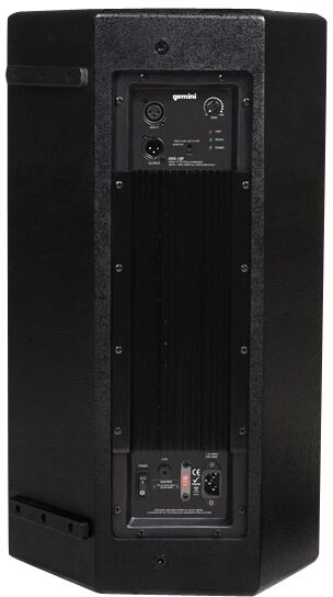 open zoom image for Gemini GVX12P 2-Way Powered Speaker (1000 Watts, 1x12"), Rear