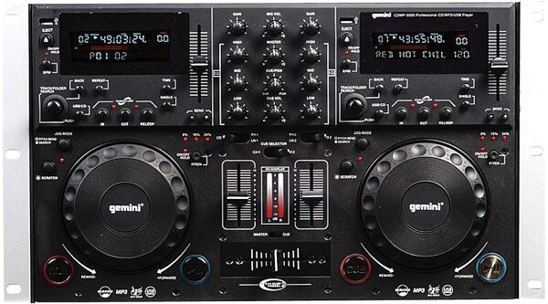 open zoom image for Gemini CDMP-6000 Dual CD/MP3/USB Mixing Console, Top