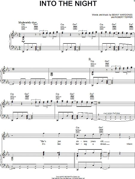 open zoom image for Into The Night - Piano/Vocal/Guitar, New, Main
