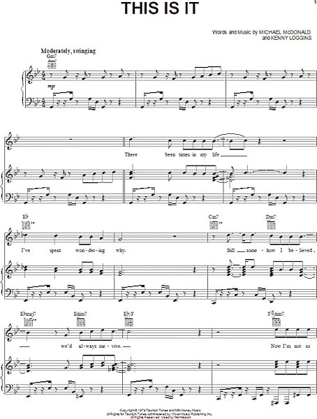 open zoom image for This Is It - Piano/Vocal/Guitar, New, Main