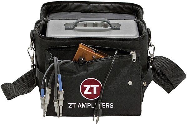 open zoom image for ZT Amplifiers Lunchbox Amplifier Carry Bag, In Use