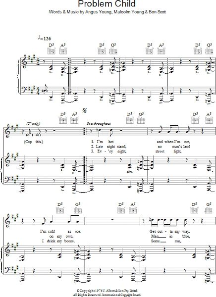 open zoom image for Problem Child - Piano/Vocal/Guitar, New, Main