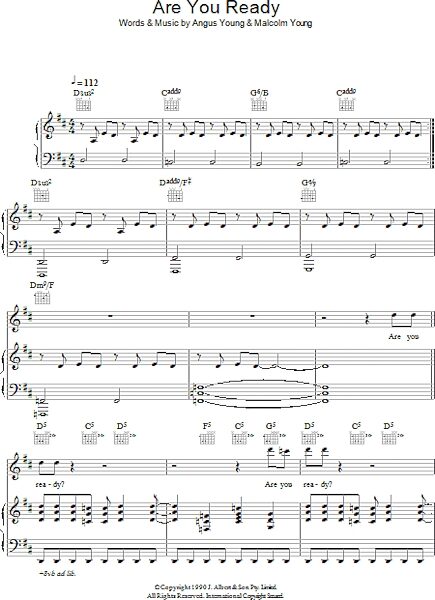 open zoom image for Are You Ready - Piano/Vocal/Guitar, New, Main