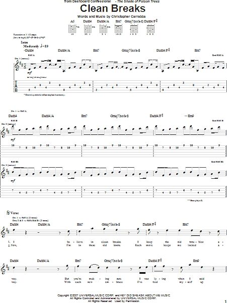 open zoom image for Clean Breaks - Guitar TAB, New, Main