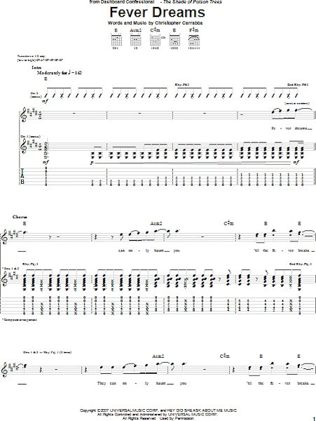 open zoom image for Fever Dreams - Guitar TAB, New, Main