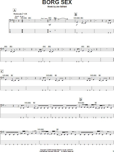 open zoom image for Borg Sex - Bass Tab, New, Main