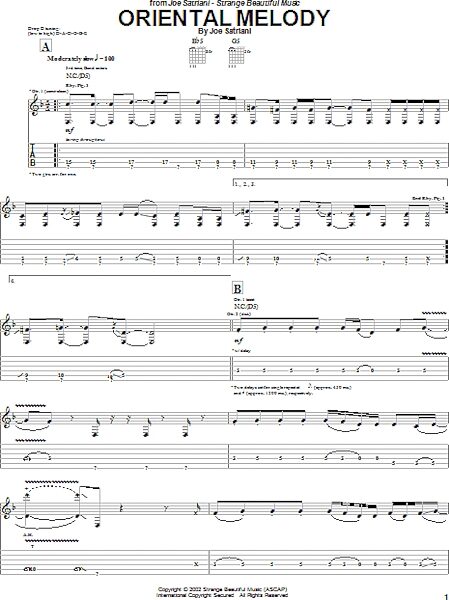open zoom image for Oriental Melody - Guitar TAB, New, Main