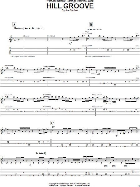 open zoom image for Hill Groove - Guitar TAB, New, Main