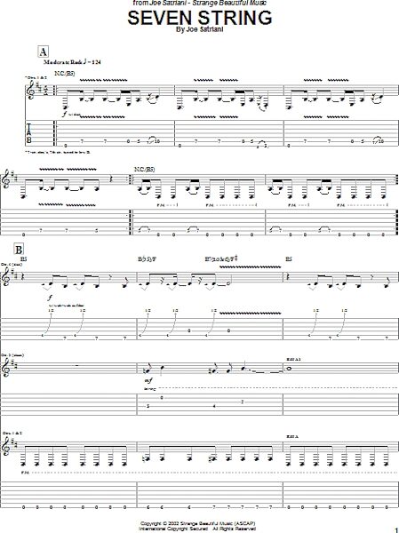 open zoom image for Seven String - Guitar TAB, New, Main