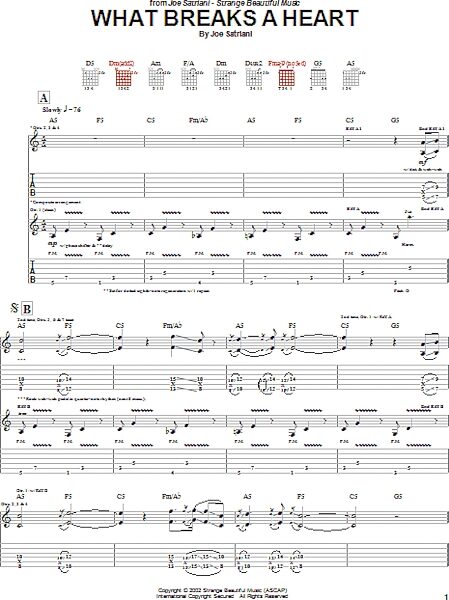 open zoom image for What Breaks A Heart - Guitar TAB, New, Main