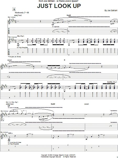 open zoom image for Just Look Up - Guitar TAB, New, Main