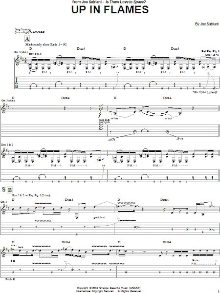 open zoom image for Up In Flames - Guitar TAB, New, Main