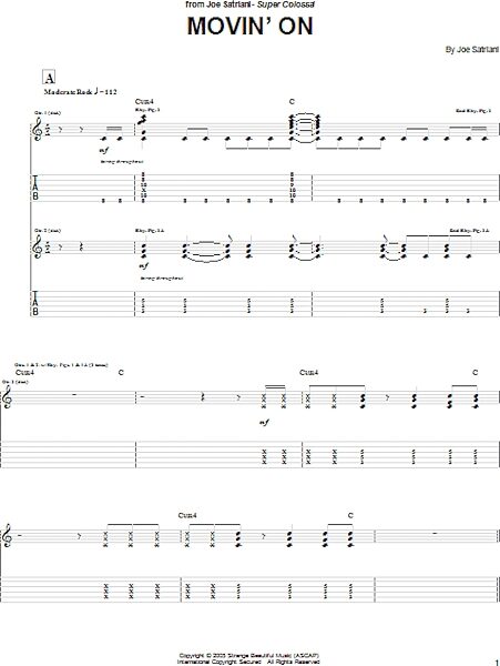 open zoom image for Movin' On - Guitar TAB, New, Main
