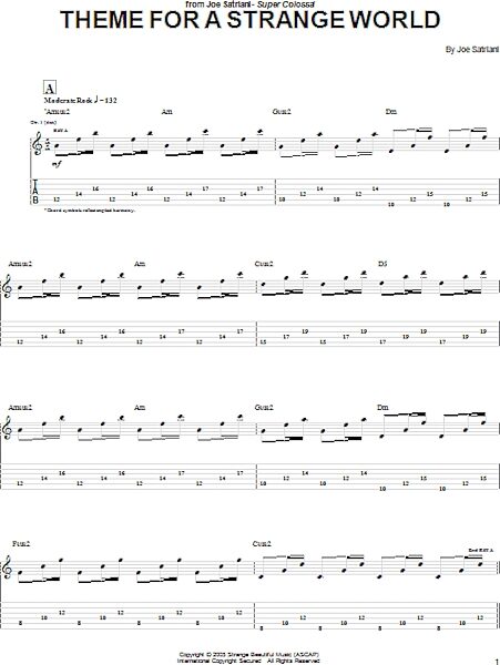 open zoom image for Theme For A Strange World - Guitar TAB, New, Main