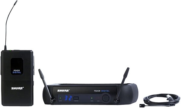 open zoom image for Shure PGX Digital Lavalier Wireless Microphone System with WL93 Microphone, Main